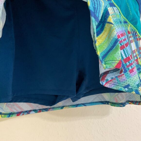 Lucky In Love Skirt Sz. L/12 Plaid Pleated Tennis Pickleball Tennis skort - Picture 3 of 13